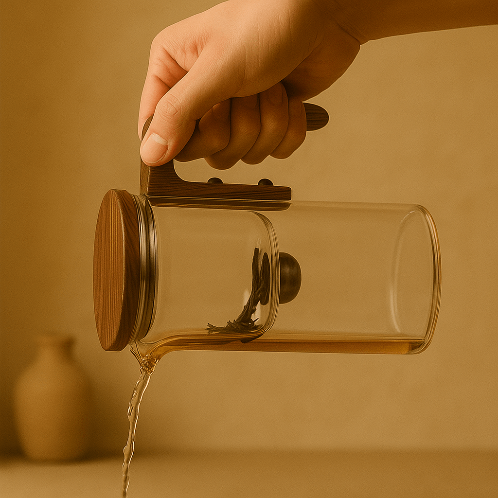 Tavira – Elegante Glazen Theepot met Infuser- Luxe theekan