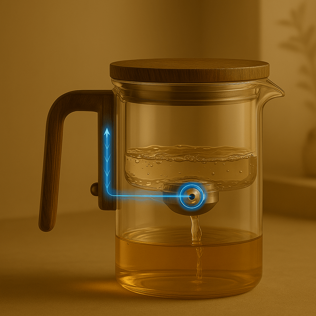 Tavira – Elegante Glazen Theepot met Infuser- Luxe theekan