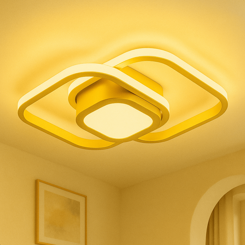 Lunaro – Moderne Dimbare LED Plafondlamp van Aluminium | Plafondverlichting voor Woonkamer, Slaapkamer of Hal