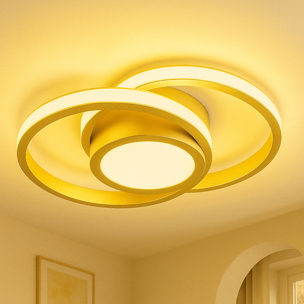 Lunaro – Moderne Dimbare LED Plafondlamp van Aluminium | Plafondverlichting voor Woonkamer, Slaapkamer of Hal