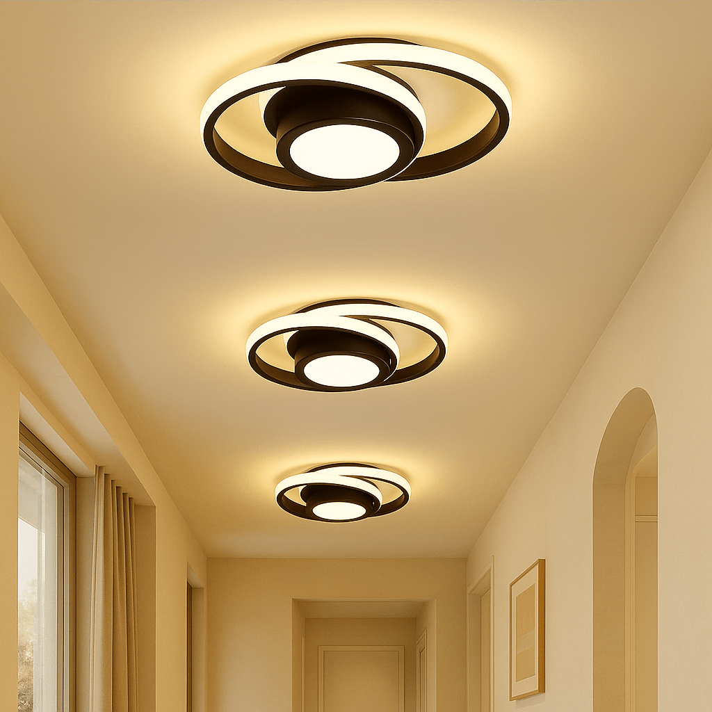 Lunaro – Moderne Dimbare LED Plafondlamp van Aluminium | Plafondverlichting voor Woonkamer, Slaapkamer of Hal