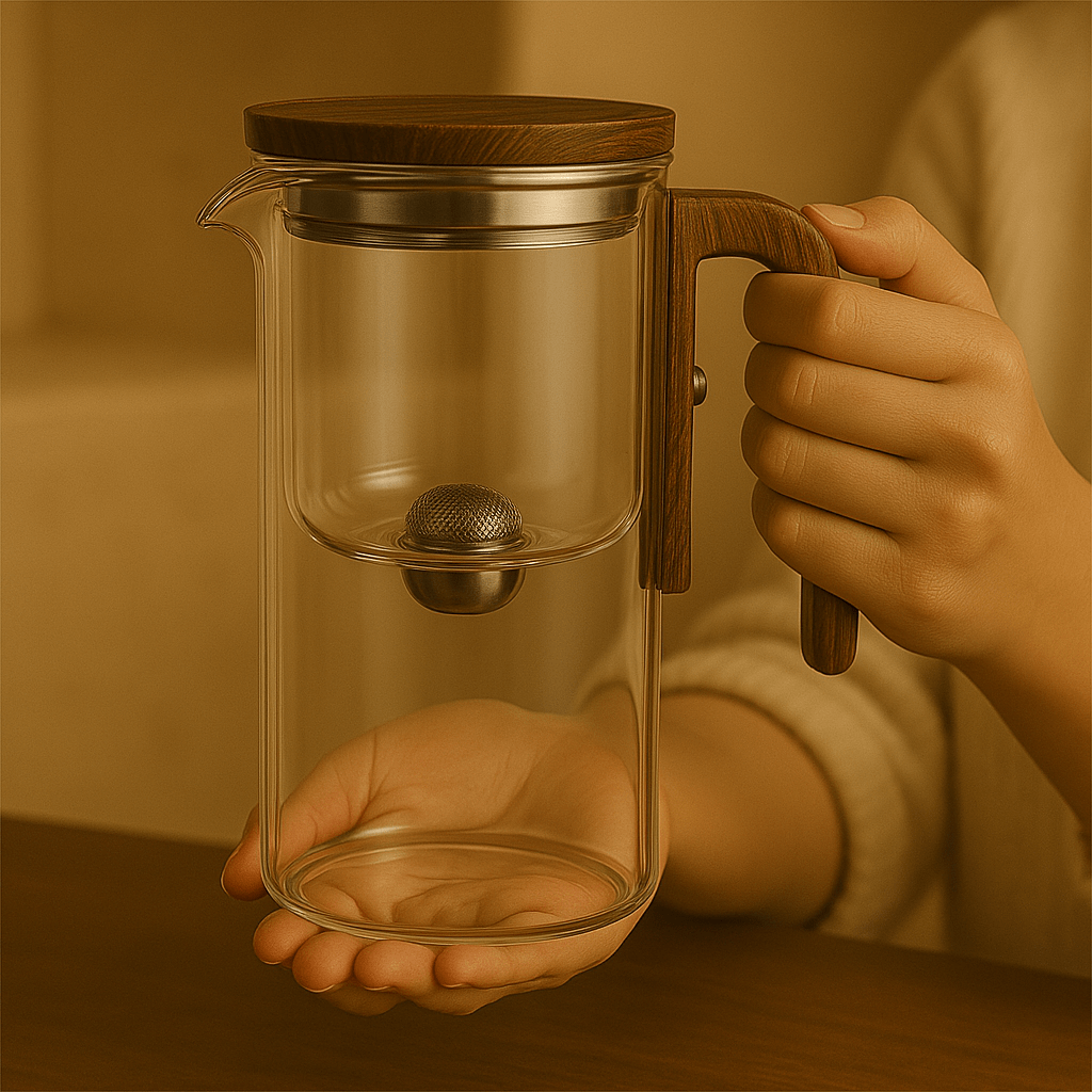 Tavira – Elegante Glazen Theepot met Infuser- Luxe theekan