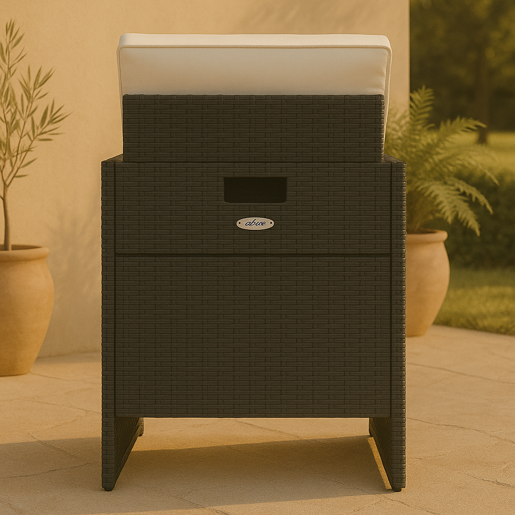 Costella – 4-Delige Tuinstoelenset met Kussens van PE-Rattan