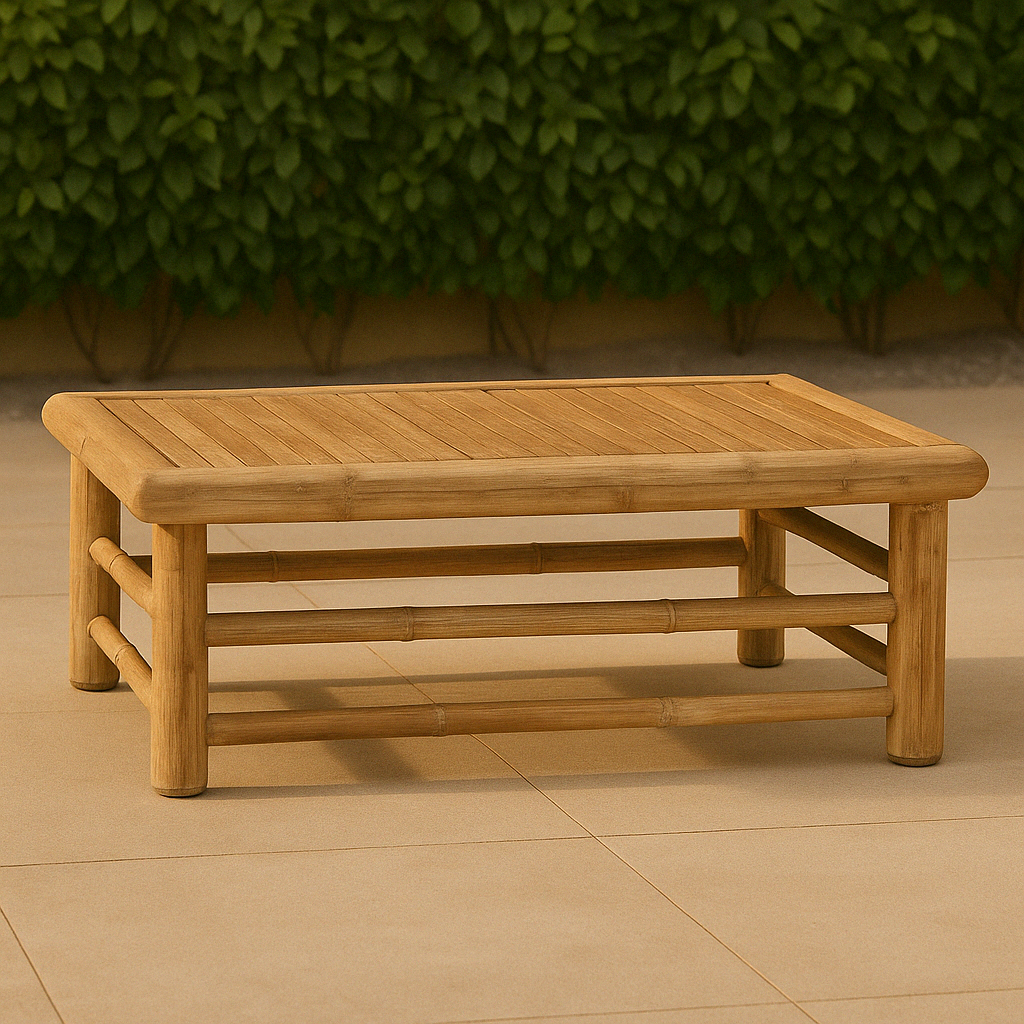 Sorria – Bamboe Buitentafel – Lichtgewicht Tuintafel 65x65 cm