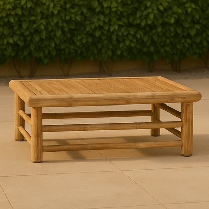 Sorria – Bamboe Buitentafel – Lichtgewicht Tuintafel 65x65 cm