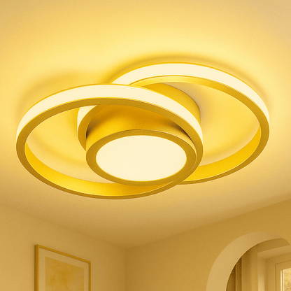 Lunaro – Moderne Dimbare LED Plafondlamp van Aluminium | Plafondverlichting voor Woonkamer, Slaapkamer of Hal