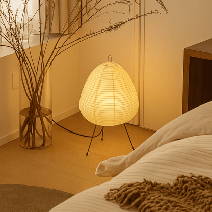 Zenari – Japanse Tafellamp met Zacht Licht – LED Verlichting in Tijdloos Zen Design