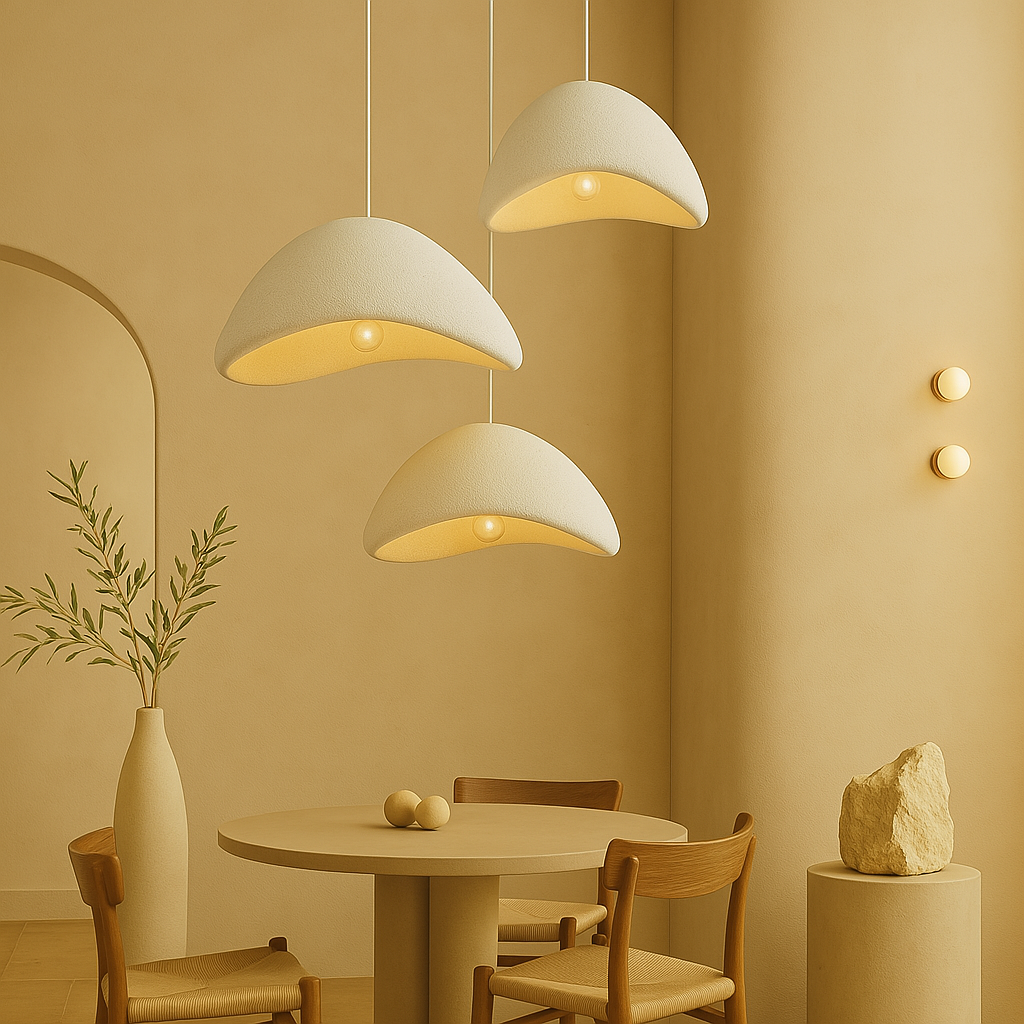 Nuvia – Luxe Boho Hanglamp van Resin & IJzer