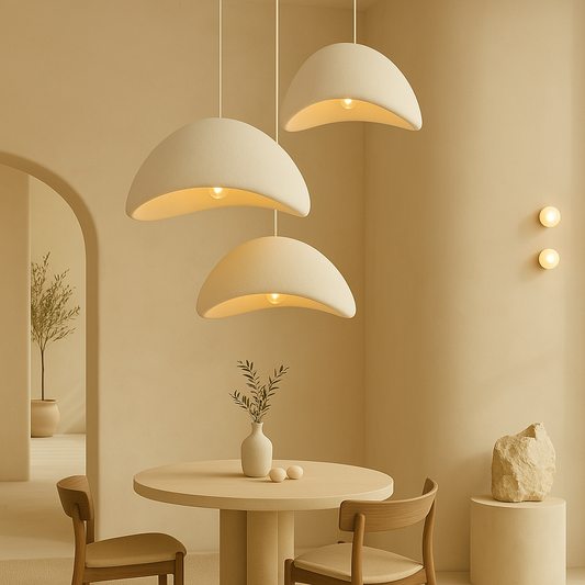 Nuvia – Luxe Boho Hanglamp van Resin & IJzer