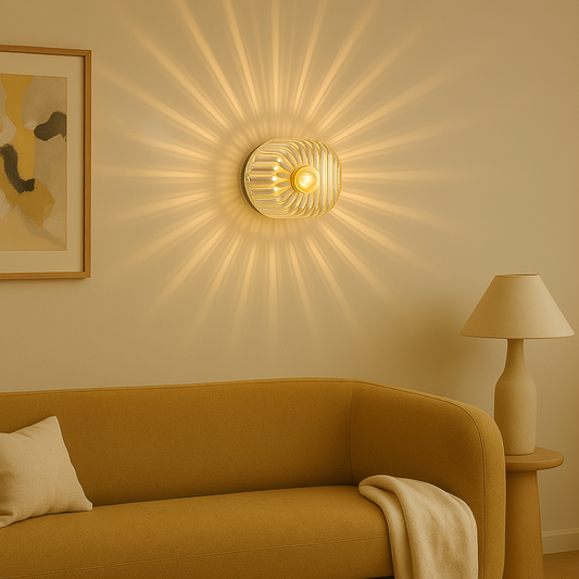 Skandio – Scandinavische Wandlamp van Glas en Metaal