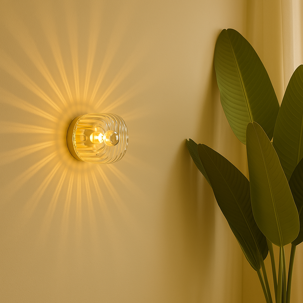 Skandio – Scandinavische Wandlamp van Glas en Metaal